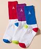Pine Kids Cotton Knit Ankle Length Solid Socks Pack Of 3 ( Colour May Vary )