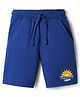 Honeyhap Premium 100% Cotton Knit Knee Length Text Printed Bermuda With Bio Finish - Limoges