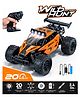 Fiddlerz Remote Control Car Toy for Kids RC Rock Crawler Car Big Tyre RC Off-Road Toy for Outdoor Play - Orange