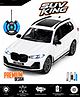 Fiddlerz Remote Control Car Toy for Kids with LED Lights Stylish RC Racing Toy for Indoor and Outdoor Fun for Boys and Girls - White