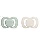 b.box Silicone Pacifier Size 1 Twin Pack  - Sage Vanilla