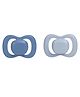 b.box Silicone Pacifier Size 1 Twin Pack  - Ocean Sky