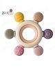 Kidcup Baby Teether with Wooden Ring & Silicone Teething Toys Pack of 1