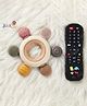 Kidcup Baby Teether with Wooden Ring and Remote Control Teether (Combo)