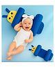 Kidcup Newborn Baby Pillow Slide Support Adjustable Soft & Comfortable Sleep Pillow - Royal Blue