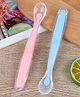Kidcup Soft Tip Silicone Gel Spoon - Pink & Blue ( Pack of 2)
