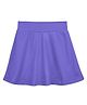 Plan B Cotton Knit Solid Skater Skirt - Purple