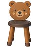 De Jure Fitness Detachable Baby Bear Chair for Kids | Cute Bear Design | Lightweight Plastic Study Seat for Toddlers 1-5 Years | Non-Slip Base, High Backrest, Easy Assembly Kids Chair