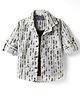 Dapper Dudes Woven Full Sleeves Tie & Dye Shirt with Attached T-Shirt - Green