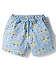 Dapper Dudes Woven Car Printed Shorts - Blue