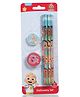 Cocomelon Pencils with Eraser & Sharpener - Pack of 9