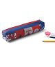 Spider Man Pencil Pouch For Kids Pack of 1 - Blue & Red