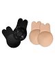 FAVON Boob Lift Silicon Cups Pack of 2 - Black & Beige