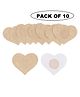 FAVON Nipple Covers Pack of 10 - Beige