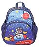 Faber Castle 12 Inches School Backpack with Space Theme Print - Blue