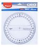 Maped Geometric 360° Transparent Protractor - 15 cm