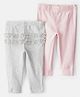 Carter's Cotton Knit Full Length Solid Colour Lounge Pants Pack of 2 - (Colour May Vary)