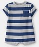 Carter's 100% Cotton Knit Half Sleeves Snail Printed Romper (Color May Vary)