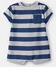 Carter's 100% Cotton Knit Half Sleeves Snail Printed Romper (Color May Vary)