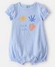 Carter's Cotton Knit Sleeveless Romper With Sea Life Print - Light Blue