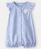 Carter's Cotton Knit Sleeveless Romper With Sea Life Print - Light Blue