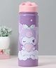 Hello Kitty Kuromi Insulated Sipper Water Bottle Lilac & Pink - 600 ml