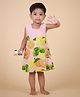 Zamb-Bo Cotton Woven Sleeveless Fruits Printed Dress - Pink