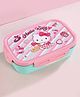 Hello Kitty Stainless Steel Lunch Box With Spoon & Fork - Pink & Green