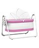 Autoru One-Tier Automatic Swing Cradle Z1 with Mosquito Net, Pink.