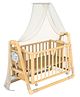 Autoru Wooden 2-in-1 Auto Swing Baby Cradle & Crib Z5 with Mosquito Net