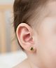 Eloish 925 Sterling Silver Stone Studded Earrings - Green