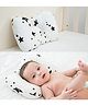 BABIES BLOOM Cotton Black Newborn Baby Pillow (6-36 Months)