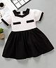 Mark & Mia Half Sleeves Solid Party Frock - White