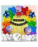 Bubble Trouble Peppa Pig Theme Set Foil Balloon - Pack of 79
