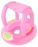 Azhari Inflatable Swimming Float Tube With Sun Protection for Kids - Pink