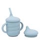 BabyStreet (Silicone Easy Grip Sippy Cup) (FDA Approved, Multifunctional Sippy and Straw Cup) (137 x 124 mm) - 182 g Cloud