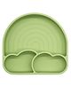 BabyStreet (Silicone Rainbow Plate) (FDA Approved, Non-Toxic, Easy to Clean) (175 x 185 x 35 mm) - 325 g Olive