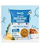 Troovy Good High Protein Cheese & Herbs Puffs - No Palm Oil - Cholesterol or Trans Fats - No Junk & Chemicals - Made with Multiple Millets - Grains and Dal - Pack of 6 (6 X 80 gm)
