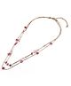 Pine Kids Metal Necklace For Kids With Beads & Charms - Pink