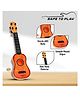 Sanjary Beginner Acoustic Guitar Toy with Strings and Pick, Lightweight Musical Instrument for Kids Learning Rhythm Music Play Fun color design may vary