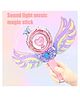 Sanjary Magical Princess Light Up Wand Toy with Sound Music, Angel Wings Design, Fairy Pretend Play Gift for Girls Kids Fun color design may vary