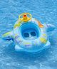 Sanjary Inflatable Baby Pool Float Seat with Steering Wheel, Backrest and Leg Holes, Safe Toddler Swimming Ring for Summer Beach Fun color design may vary