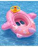 Sanjary Inflatable Baby Pool Float Seat with Steering Wheel, Backrest and Leg Holes, Safe Toddler Swimming Ring for Summer Beach Fun color design may vary