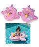 Sanjary Inflatable Baby Swimming Float Seat with water gun Safety Leg Holes, Cute Cartoon Design, Pool Beach Summer Water Toy for Kids color design may vary
