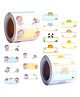 FunBlast Cute Cartoon Kawaii Self-Adhesive Stickers for Students  Set of 2 Rolls,600 Sticky Notes (Multicolor-B)