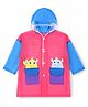 Babyhug Full Sleeves Raincoat with Animal Print - Multicolor