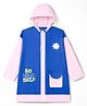 Pine Kids Full Sleeves Raincoat with Text Print - Royal Blue