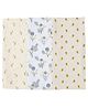 DULAAR Organic Muslin Swaddle for Newborns-Set Of 3