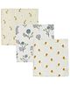 DULAAR Organic Muslin Face Napkin-Pack of 3
