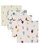 DULAAR Organic Muslin Face Napkin-Pack of 4